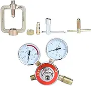 Acetylene Pressure Regulator Professional High Performance Brass Acetylene Reducing Valve with Pressure Gauge for Welding and Cutting Applications Durable 0.25x4MPa Range