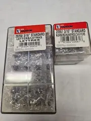 Steel Numbers & Letters Stamp Sets, 3/16" High, Standard, CH Hanson Mfg.