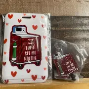 They See Me Rollin Nurse Badge Reel ID Badge Holder Heart Case 3pc Set Dr RN CNA
