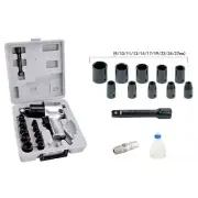 1/2” Pneumatic Impact Wrench Gun 450 Ft-lbs 60 Kg Torque with Impact Sockets