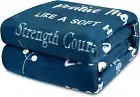 Get Well Soon Gifts for Men Fleece Healing Thoughts Throw Blanket Super 50"x60