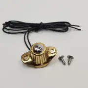 Vintage Brass Momentary Horn / Starter Switch, Button for 7/8" & 1" Handlebars