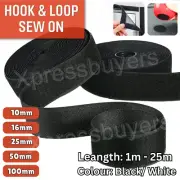 Sew On Self Adhesive Hook and Loop Tape Fastening Fastener Tape Sticky Strips