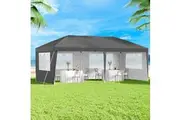 Instahut Gazebo 3x6m Pop Up Marquee Wedding Party Outdoor Camping Canopy Grey