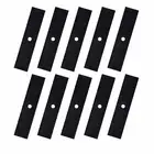 10-Pack Black 9" x 2" Edger Blades 1/2" Hole Universal Fit