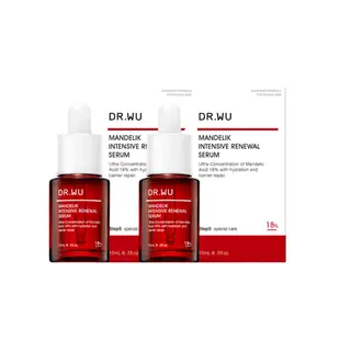 DR.WU杏仁酸亮白煥膚精華18%15ml x2件組