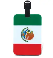 Puzzled Mexican Flag Luggage Tag - Mexico Flag Novelty Travel Tags For Luggage