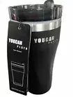 YOUCAN 20 Oz Black Tumbler w/ Lid Insulated Tumblers Travel Coffee Mug Cup New!!