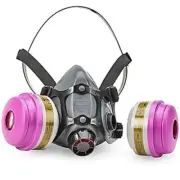 North Half Face PPE Respirator Mask 2- Organic Vapor Multi Gas P100 Cartridge SM