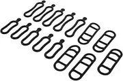 15 Pcs Bicycle Light Strap Bicycle Light Silicone Straps Bike Light Mount Bike Silicone Band Bicycle Flashlight Mount Camping Light Strap Bicycle Handle Strap Bike Flashlight Mount
