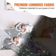 Glow-in-the-Dark Convertible Kids Sofa & Lounger, Soft & Safe Design