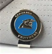 New Carolina Panthers Golf Ball Marker with Magnetic Hat Clip