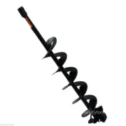 6" Ice Fishing Earth Auger Bit Double Carbide Sharp Blade 3/4" Shaft