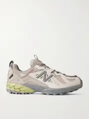 [New Balance] New Balance - 610 Suede And Mesh Sneakers - Taupe - US8.5 US 8.5 Brown