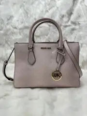 Michael Kors Sheila Medium Center Zip Satchel + dust bag (Light Powder Blush)