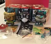 Kidrobot ART OF WAR Dunny Series SET OF 3: Colus, Green Knight & Genghis Khan