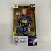 Licca Yukata Doll Tokyo 2020 Olympic Emblem Fan Takara Tomy New from Japan