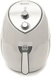 Haden 6L Cream Air Fryer - Family Sized Air Fryer Oven with Rapid Air Circulation, Non-Stick and Dishwasher Safe Basket, Adjustable Temp and Timer, Perfect for Quick Meals, Affordable Appliance