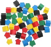 Abaodam 50pcs Board Game Pieces Game Pawns Multicolored Chess Pawn Pieces for Board Play Chess Play Components and Tabletop Markers