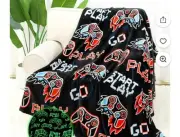 Glow in The Dark Blanket Gamer Gifts for Kids Adult Video Gamers Controller New