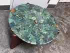 Green Agate Coffee Table Top | Agate Stone Side Sofa Table Top | Home Decor |