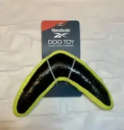 Boomerang Dog Toy Reebok Soft, Rubber Coated, Durable Nylon Fetch / Chew Toy