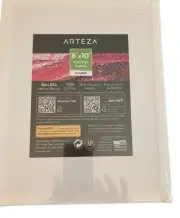 Arteza Stretched Canvas Panel For Painting, Pack of 7, 8 x 10 Inches, White New