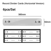 Organize Your CD and LP Collection with Alphabet Tab Index Cards Set of 6