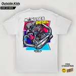 MONSTER DIESEL POWER OUTSIDE LTD T 恤 OUTSIDE 兒童柴油戰爭