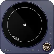 CIARRA CBTIH1A-M Portable Induction Hob 2000W Single Cooking Zone 8 Power Levels Touch Control Glass Panel with Built-In 4 Hours Timer, Automatic Switch Off, Safety Child Lock and Overheat Protection
