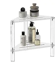 Corner Shower Bench - Non-Slip Shower Caddies Stool | Heavy Duty Bathing Stable Chairs for Enhanced Safety