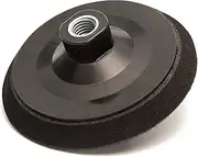 Glass Polish (125mm) Medium Density Foam Backing Pad with M14x2 Thread for Rotary Polishing Machines - Hook and Loop Grip - GP12612