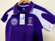 NWT ~ FREMANTLE DOCKERS Official AFL Polo T Shirt Guernsey Football Boys Size 8