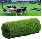 Artificial Grass Roll，20mm Pile Height Synthetic Fake Grass Carpet Roll Indoor Outdoor Turf Matting，for Backyard, Garden, Patio, Balcony, Lawn, Garage Decor(10x10m(32.8 * 32.8ft))