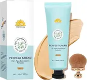 Body Coverage Perfector with SPF 30+, 12H Hydrating CC Cream, Full Coverage Foundation & Concealer Cream, Waterproof, Transfer-Resistant, Long-Lasting Skin Tint (Medium)