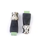 2pcs Coax CAT5 BNC Video Balun Connector for Security Camera System