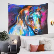 Artistic Horse Painting Tapestry
