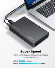 ORICO 2.5/3.5" SATA External USB C Hard Drive Case Enclosure HDD Disk Notebooks