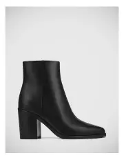 [Wittner] Paisley Leather Ankle Boots in Black