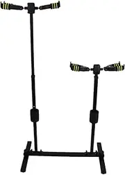 Tadill Guitar Stand Floor, Multi-guitar Stand 4 Holders, 4-guitar Stand for Bass Studio Acoustic Electric Guitars Banjos, Self Locking Hook