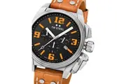 TW Steel Chronograph TW1012 Black Dial Leather Unisex Watch