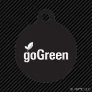 Go Green Keychain Round with Tab engraved many colors JDM go green environmental