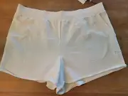 Calia Journey Collection High Rise Sweat Shorts - Unbleached Size XXL, New