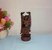 Laughing Man Sculpture Brass Happy Man Buddha Statue Office Table Decor CA878