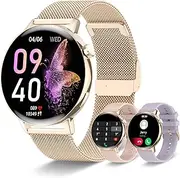 Smart Watch for Women (Make/Answer Call),1.32"HD Screen Smartwatch for Android and iOS Phones Compatible,Fitness Tracker with Heart Rate Sleep Monitor AI Voice digital Waterproof Watch for Women.
