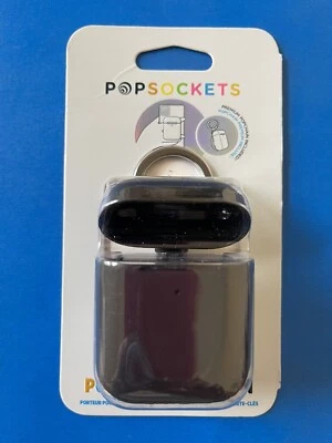 Popsockets Popgrip & Popchain For Apple AirPods: Phone Holder & Stand - BLACK