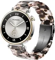 [DEALELE] Strap Compatible with Huawei Watch GT4 41mm / Garmin Venu 3S / 2S / Forerunner 265S / 255S / Fossil Women's Gen 6, 18mm Colorful Resin Replacement Bands for Women Men