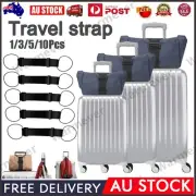 1-10x Elastic Fastening Belt Luggage Belt Travel Fixed Hanging Strap for Luggage