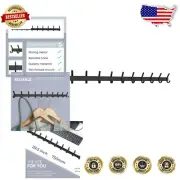 30 Inch Stainless Steel Wall Hooks - Matte Black Finish for Home Organization