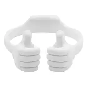 Nevenka Flexible Thumb Cell Phone Holder Tablet Holder for Desk-White